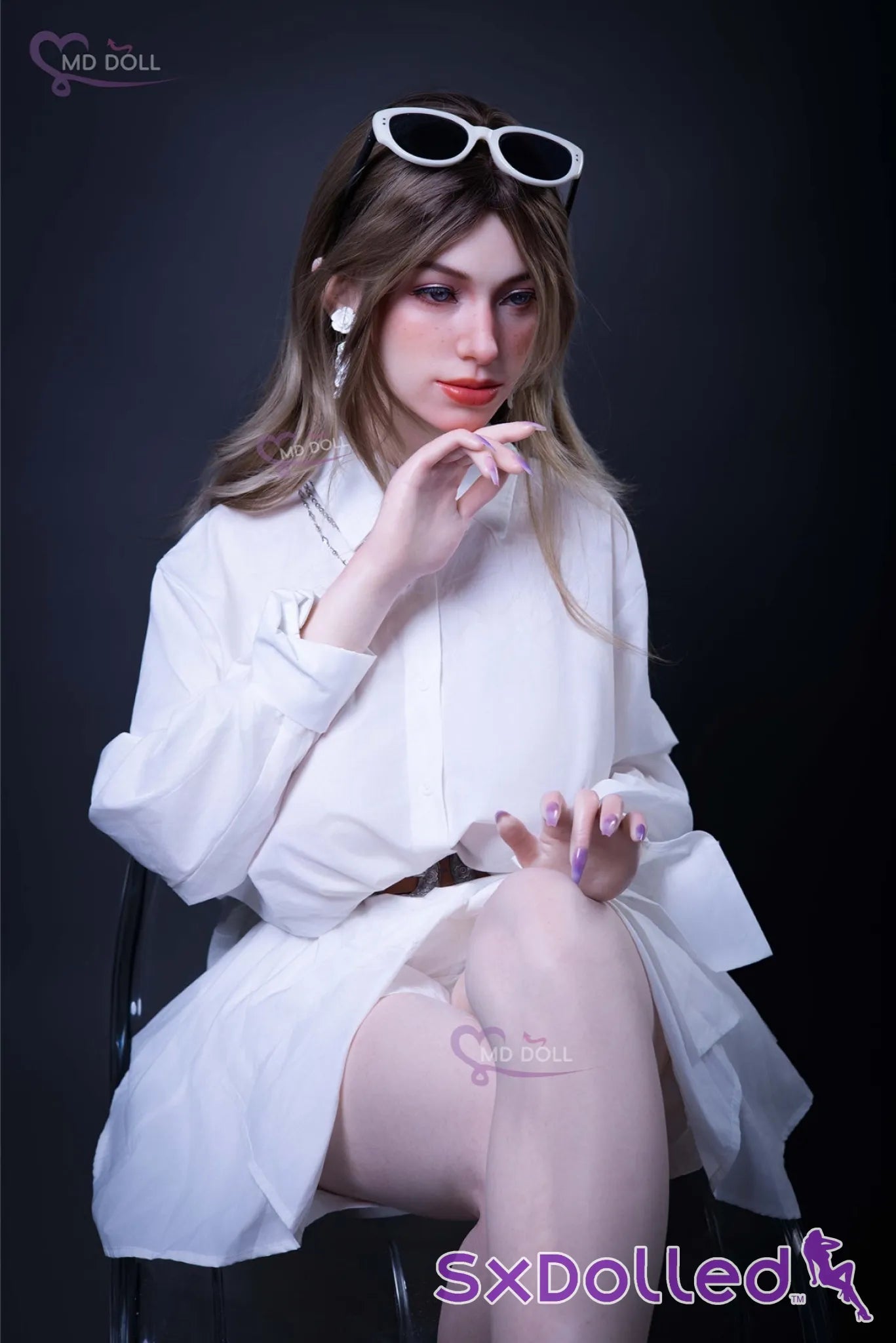 Coco (L-Cup) (164cm) | European Sex Doll with Freckles | MD Doll L-Cup / 164cm / Ombre Sex Doll