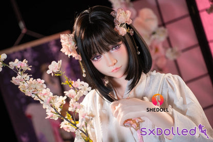 Cynthia B (D-Cup) (168cm) | Floral Kimono Beauty Sex Doll | SHEDOLL - D-Cup / 168cm / Black - Sex Doll