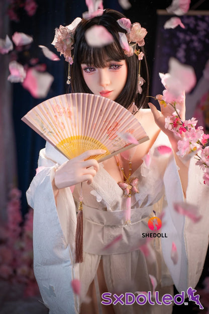 Cynthia B (D-Cup) (168cm) | Floral Kimono Beauty Sex Doll | SHEDOLL - D-Cup / 168cm / Black - Sex Doll