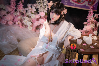 Cynthia B (D-Cup) (168cm) | Floral Kimono Beauty Sex Doll | SHEDOLL - D-Cup / 168cm / Black - Sex Doll