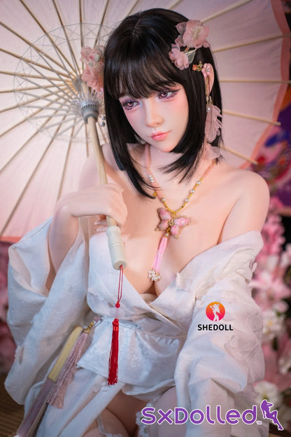 Cynthia B (D-Cup) (168cm) | Floral Kimono Beauty Sex Doll | SHEDOLL - D-Cup / 168cm / Black - Sex Doll