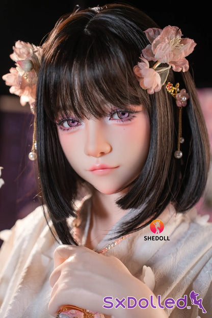Cynthia B (D-Cup) (168cm) | Floral Kimono Beauty Sex Doll | SHEDOLL - D-Cup / 168cm / Black - Sex Doll