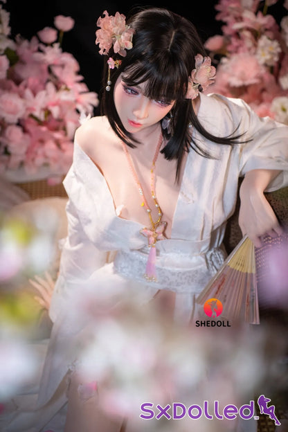 Cynthia B (D-Cup) (168cm) | Floral Kimono Beauty Sex Doll | SHEDOLL - D-Cup / 168cm / Black - Sex Doll