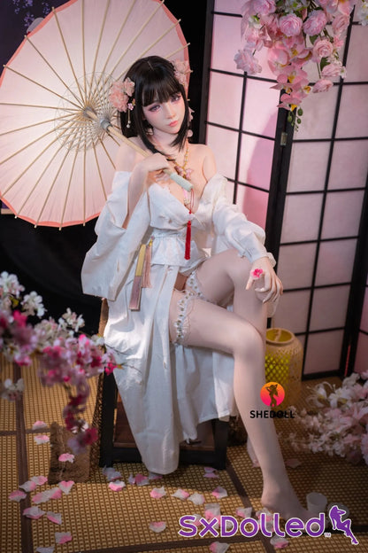 Cynthia B (D-Cup) (168cm) | Floral Kimono Beauty Sex Doll | SHEDOLL - D-Cup / 168cm / Black - Sex Doll