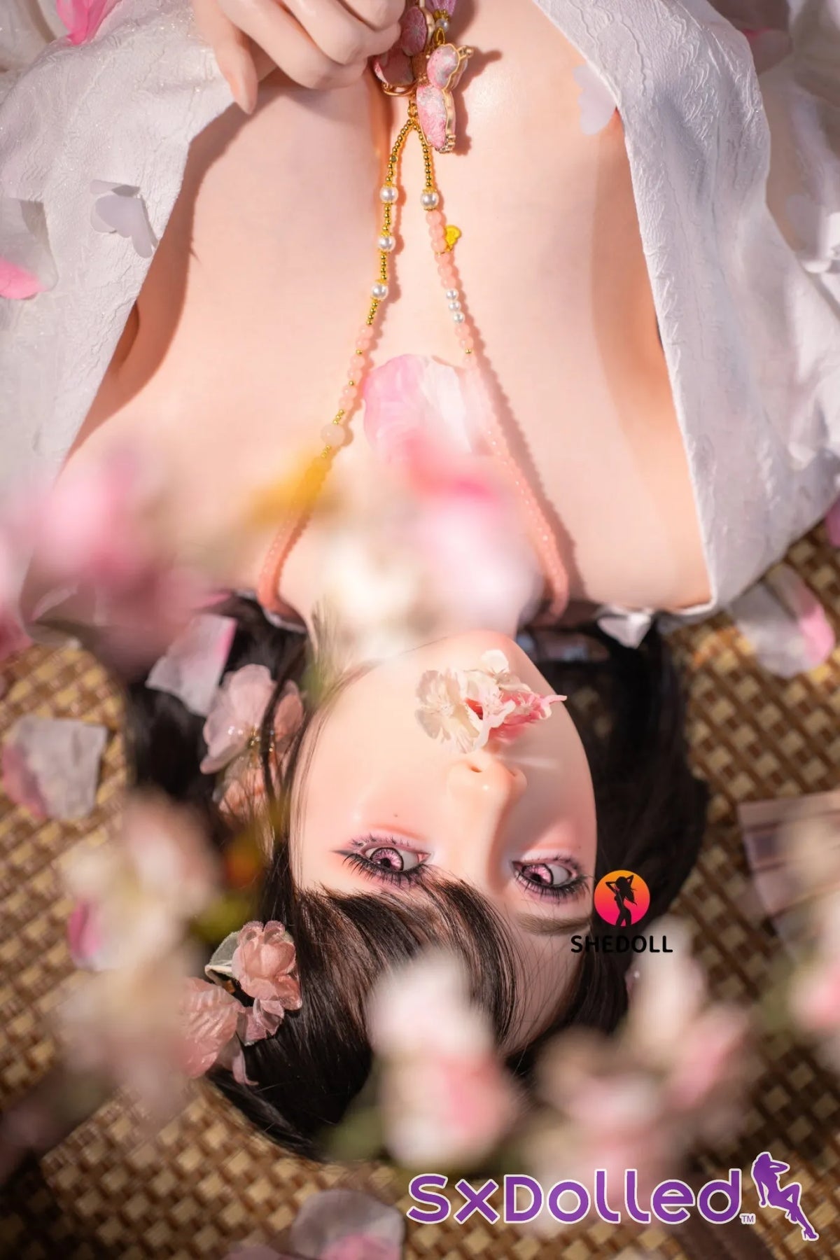 Cynthia B (D-Cup) (168cm) | Floral Kimono Beauty Sex Doll | SHEDOLL - D-Cup / 168cm / Black - Sex Doll