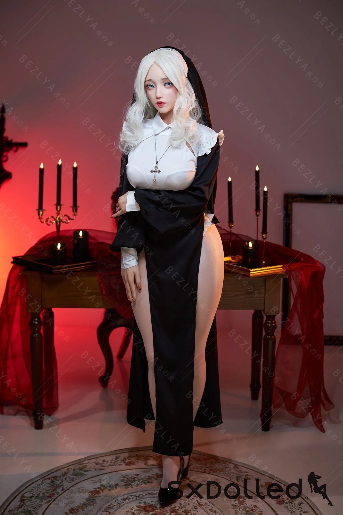 Cyrtenthera (K Cup) (155cm) | Sexy Asian Nun Sex Doll | Bezlya K Cup / 155cm / White Sex Doll