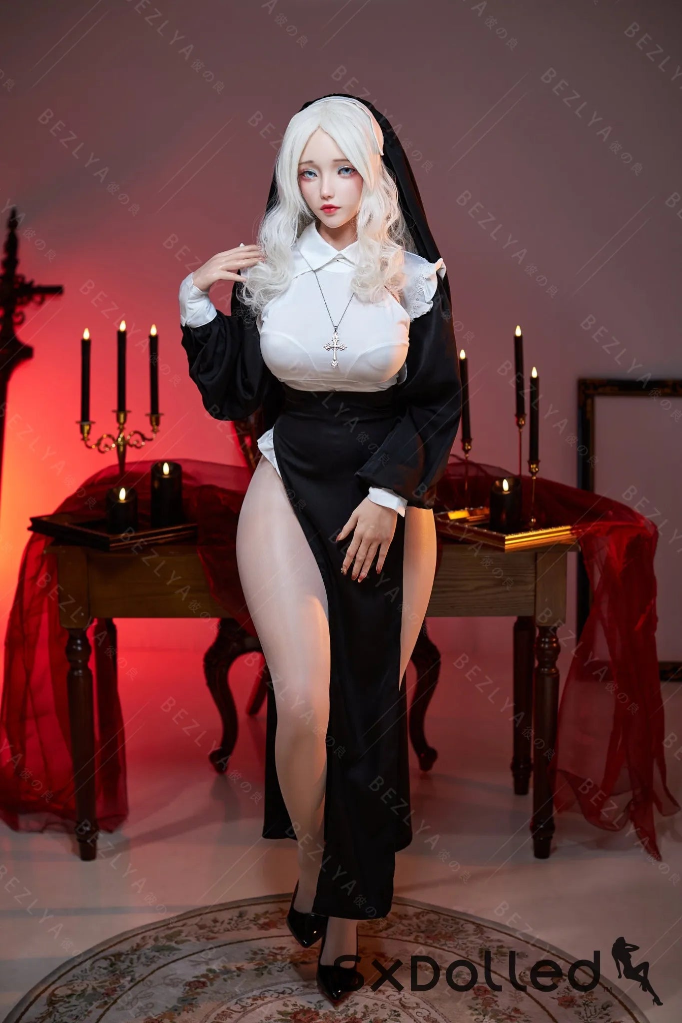 Cyrtenthera (K Cup) (155cm) | Sexy Asian Nun Sex Doll | Bezlya K Cup / 155cm / White Sex Doll
