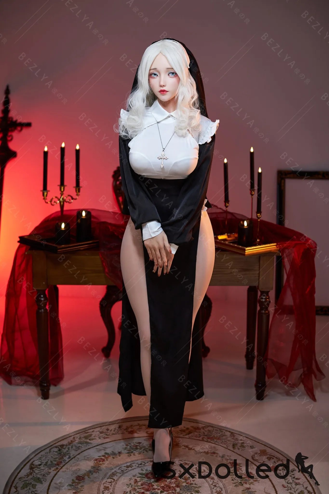 Cyrtenthera (K Cup) (155cm) | Sexy Asian Nun Sex Doll | Bezlya K Cup / 155cm / White Sex Doll