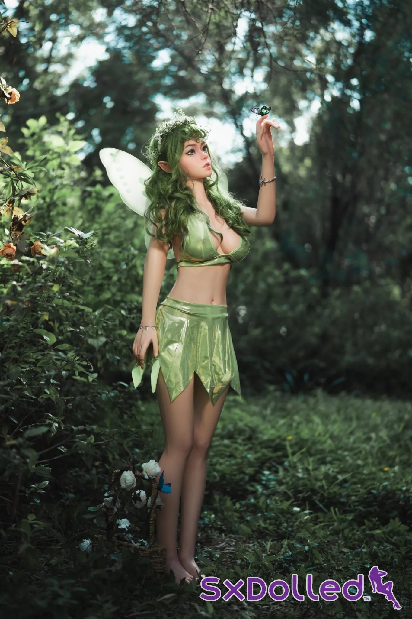 Dalindra (G-Cup) (159cm) | Natural Elf Fairy Sex Doll | Orangein Doll G-Cup / 159cm / Green Sex Doll