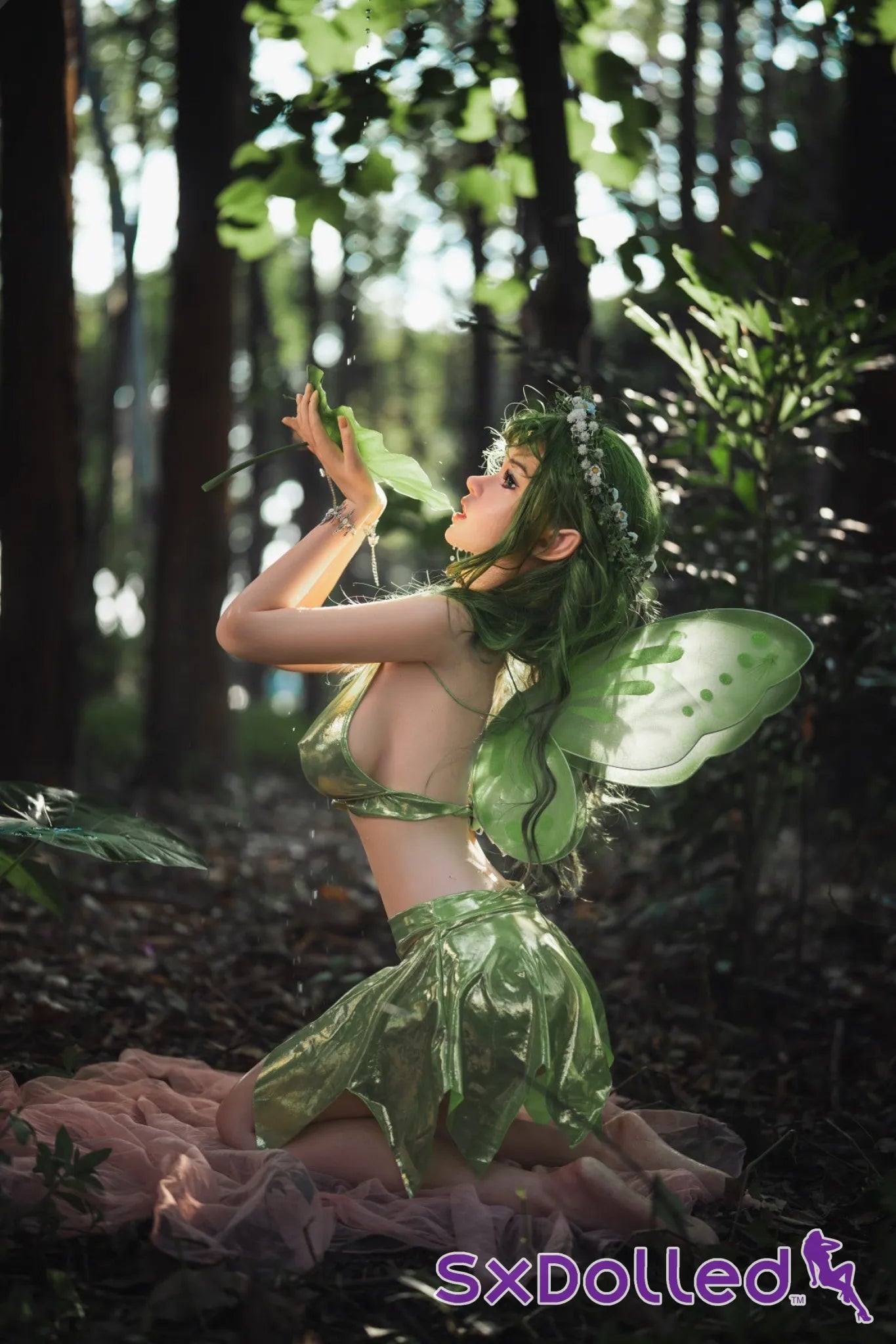 Dalindra (G-Cup) (159cm) | Natural Elf Fairy Sex Doll | Orangein Doll G-Cup / 159cm / Green Sex Doll