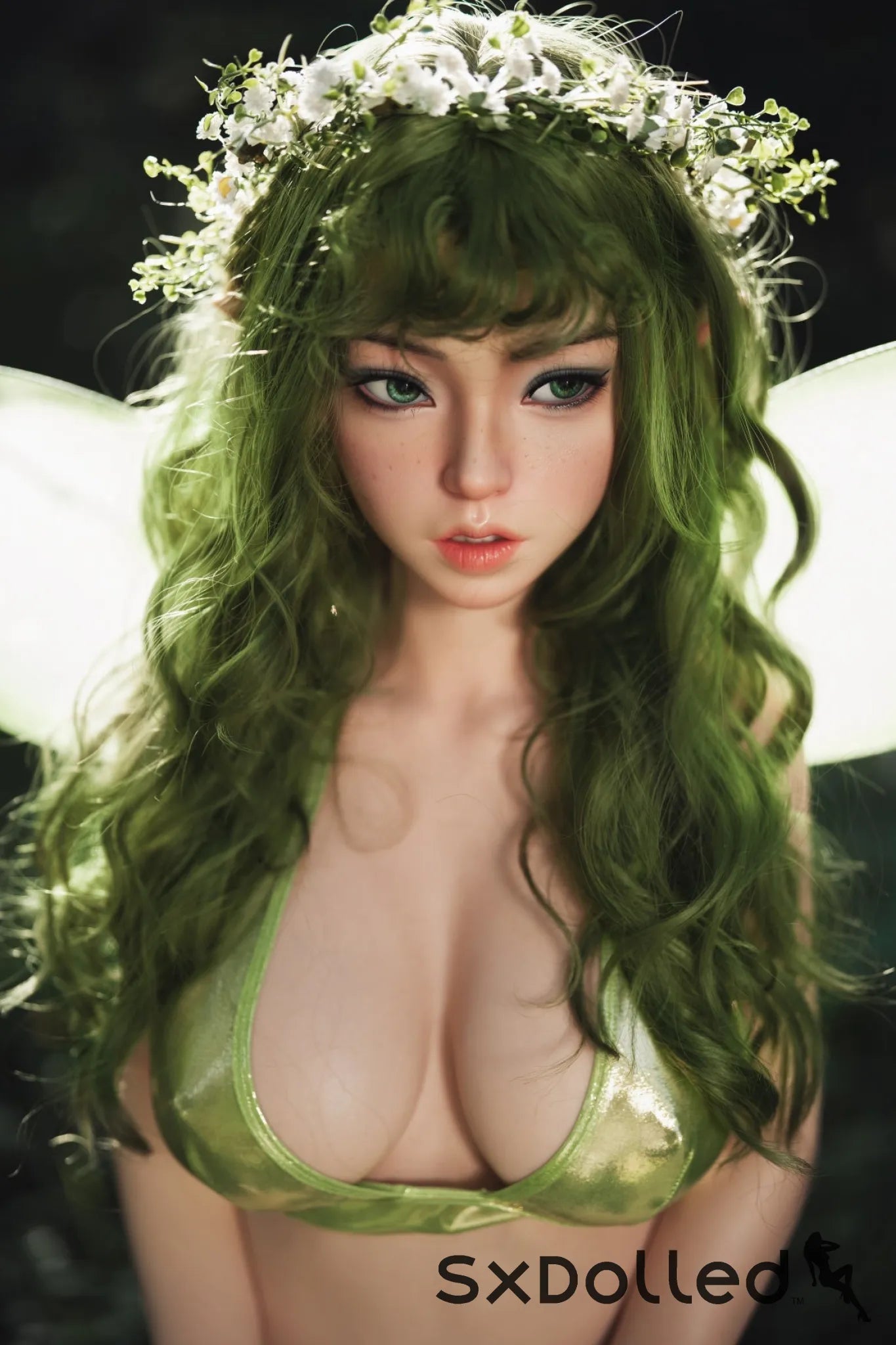 Dalindra (G-Cup) (159cm) | Natural Elf Fairy Sex Doll | Orangein Doll G-Cup / 159cm / Green Sex Doll