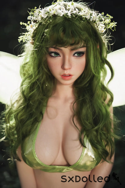 Dalindra (G-Cup) (159cm) | Natural Elf Fairy Sex Doll | Orangein Doll G-Cup / 159cm / Green Sex Doll