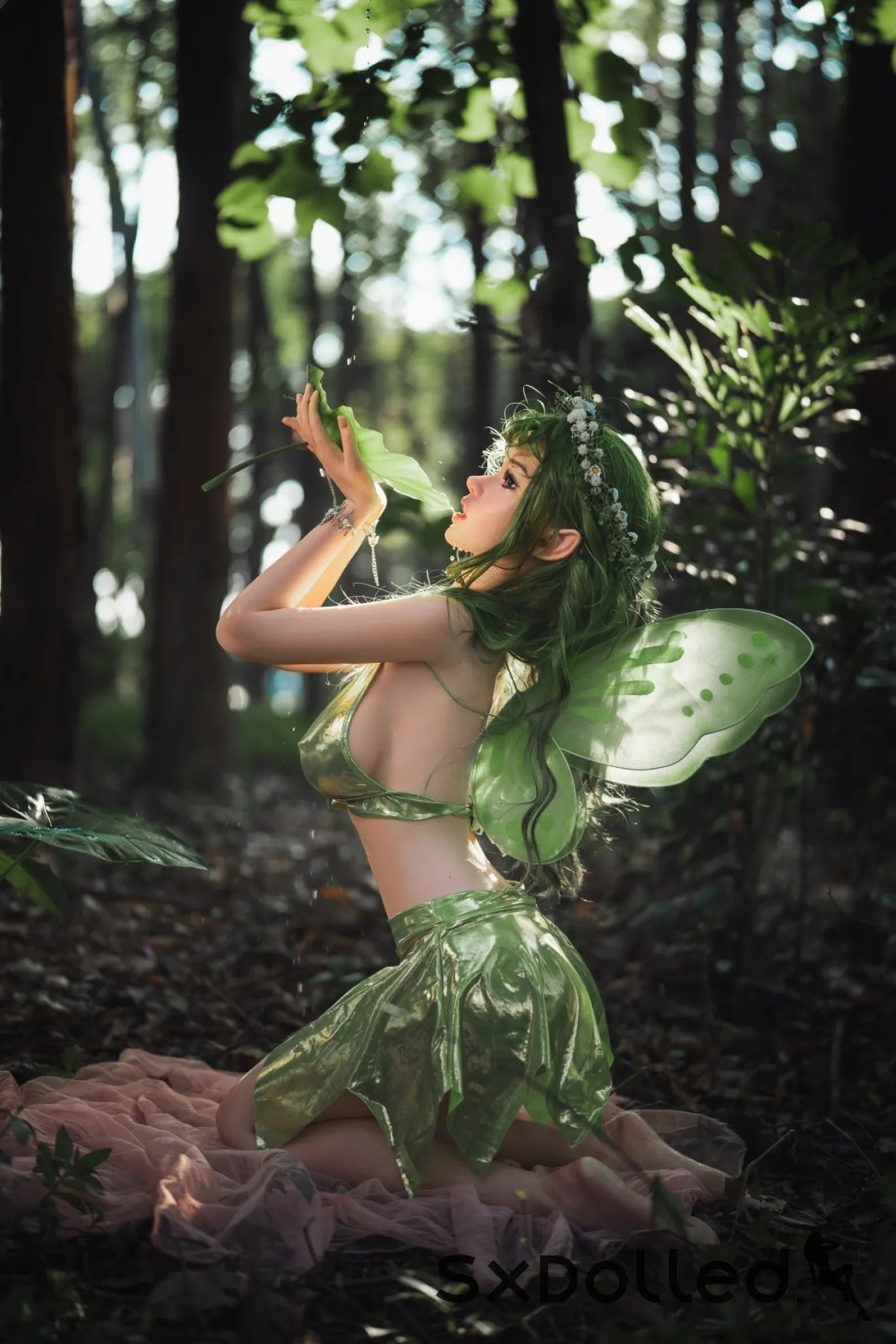 Dalindra (G-Cup) (159cm) | Natural Elf Fairy Sex Doll | Orangein Doll G-Cup / 159cm / Green Sex Doll