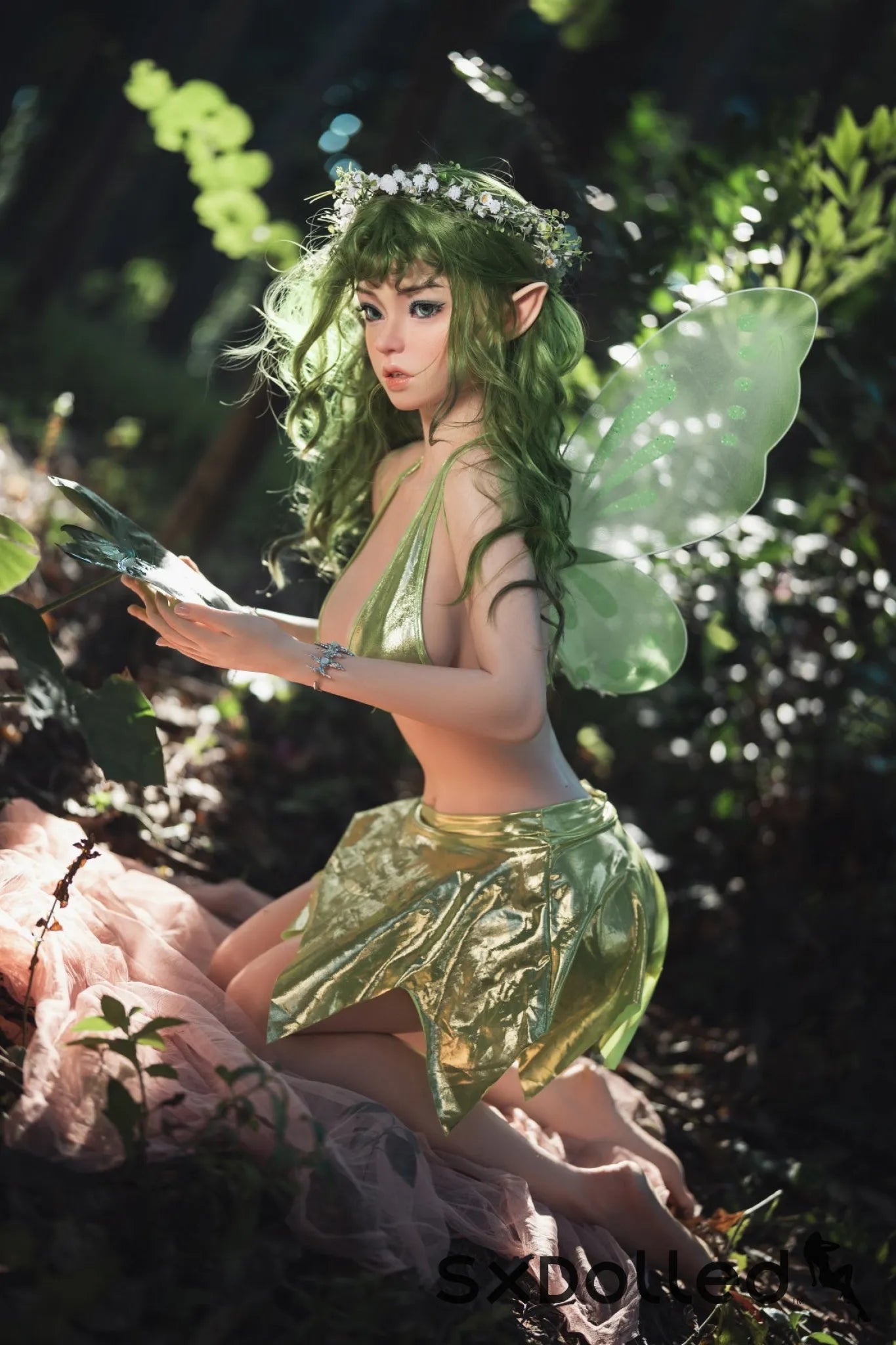 Dalindra (G-Cup) (159cm) | Natural Elf Fairy Sex Doll | Orangein Doll G-Cup / 159cm / Green Sex Doll