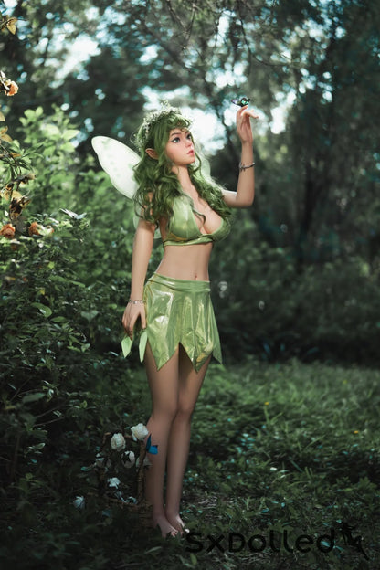 Dalindra (G-Cup) (159cm) | Natural Elf Fairy Sex Doll | Orangein Doll G-Cup / 159cm / Green Sex Doll