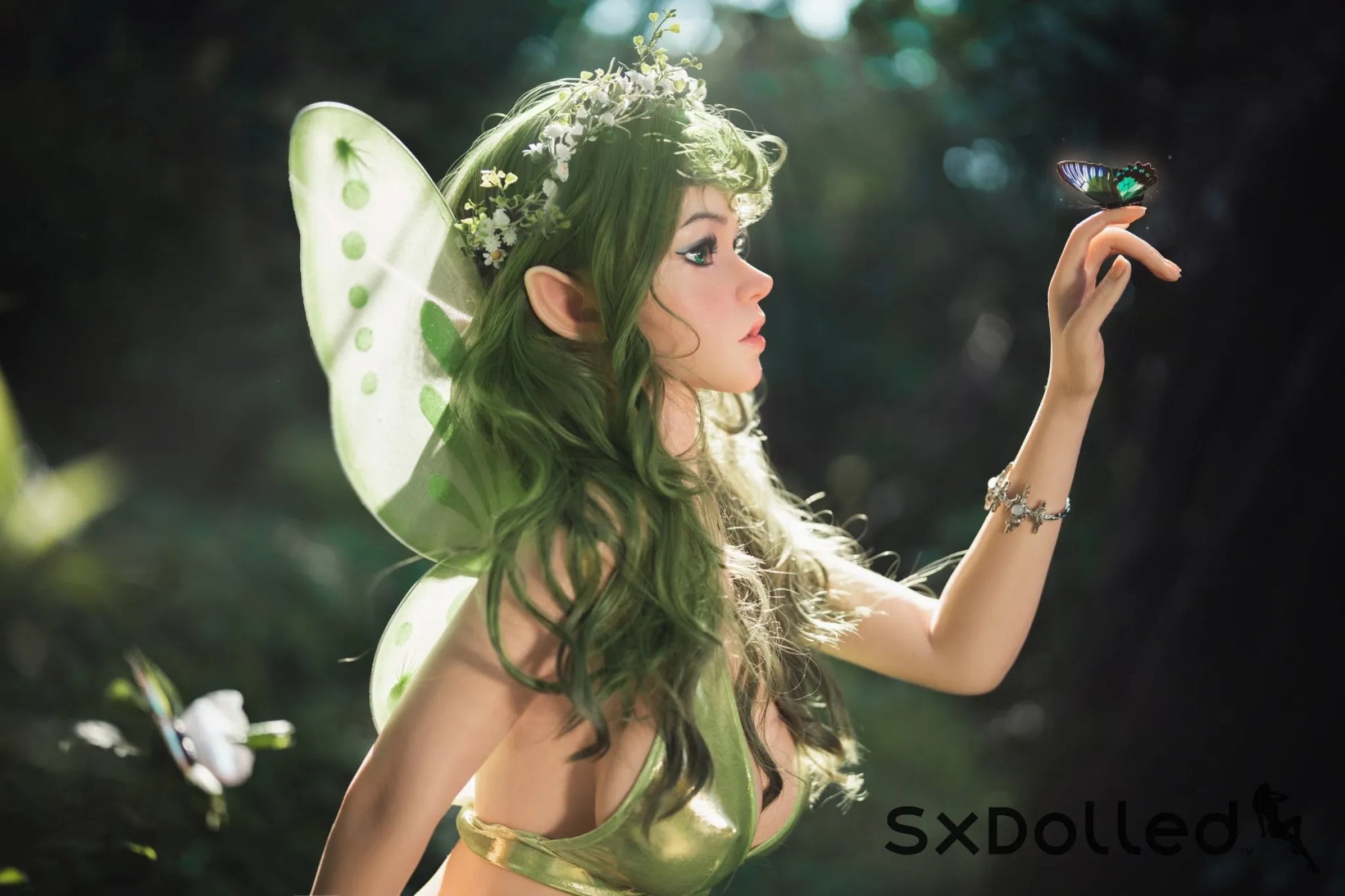 Dalindra (G-Cup) (159cm) | Natural Elf Fairy Sex Doll | Orangein Doll G-Cup / 159cm / Green Sex Doll