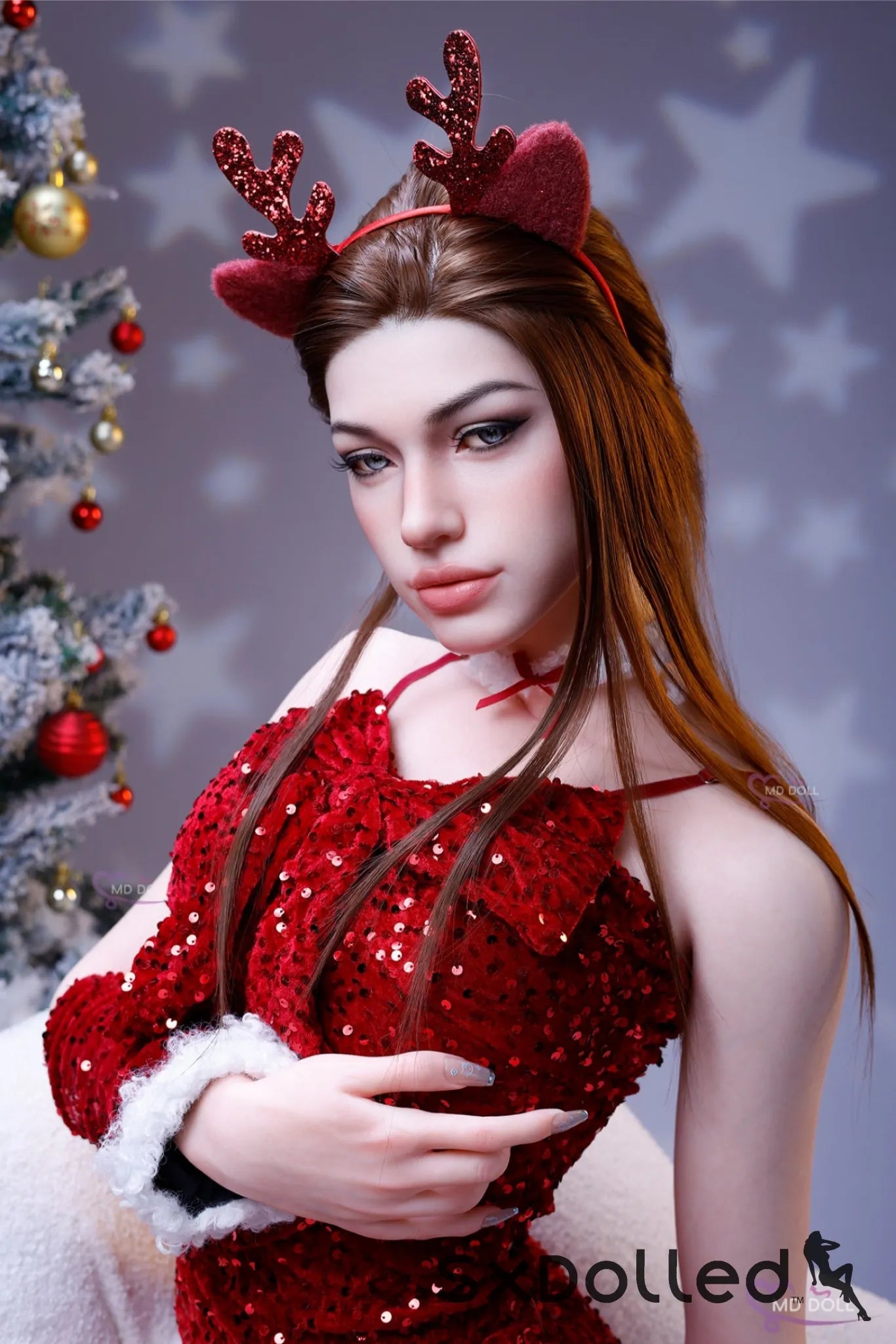Eileen B (D-Cup) (166cm) | Christmas Edition Sex Doll | MD Doll D-Cup / 166cm / Brunette Sex Doll