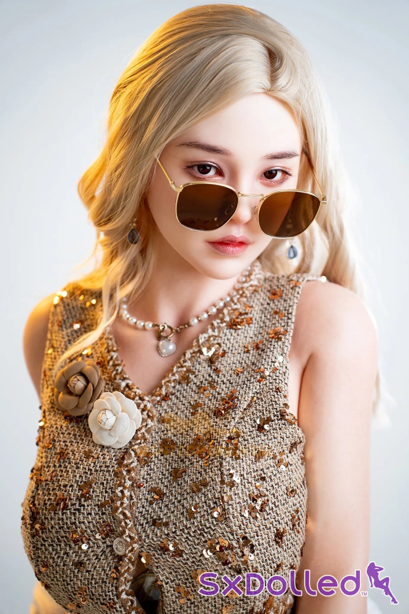 Eileen F (E-Cup) (158cm) | Socialite Oriental Sex Doll | Irontech Doll | Oriental Series - E-Cup / 158cm / Blonde - Sex