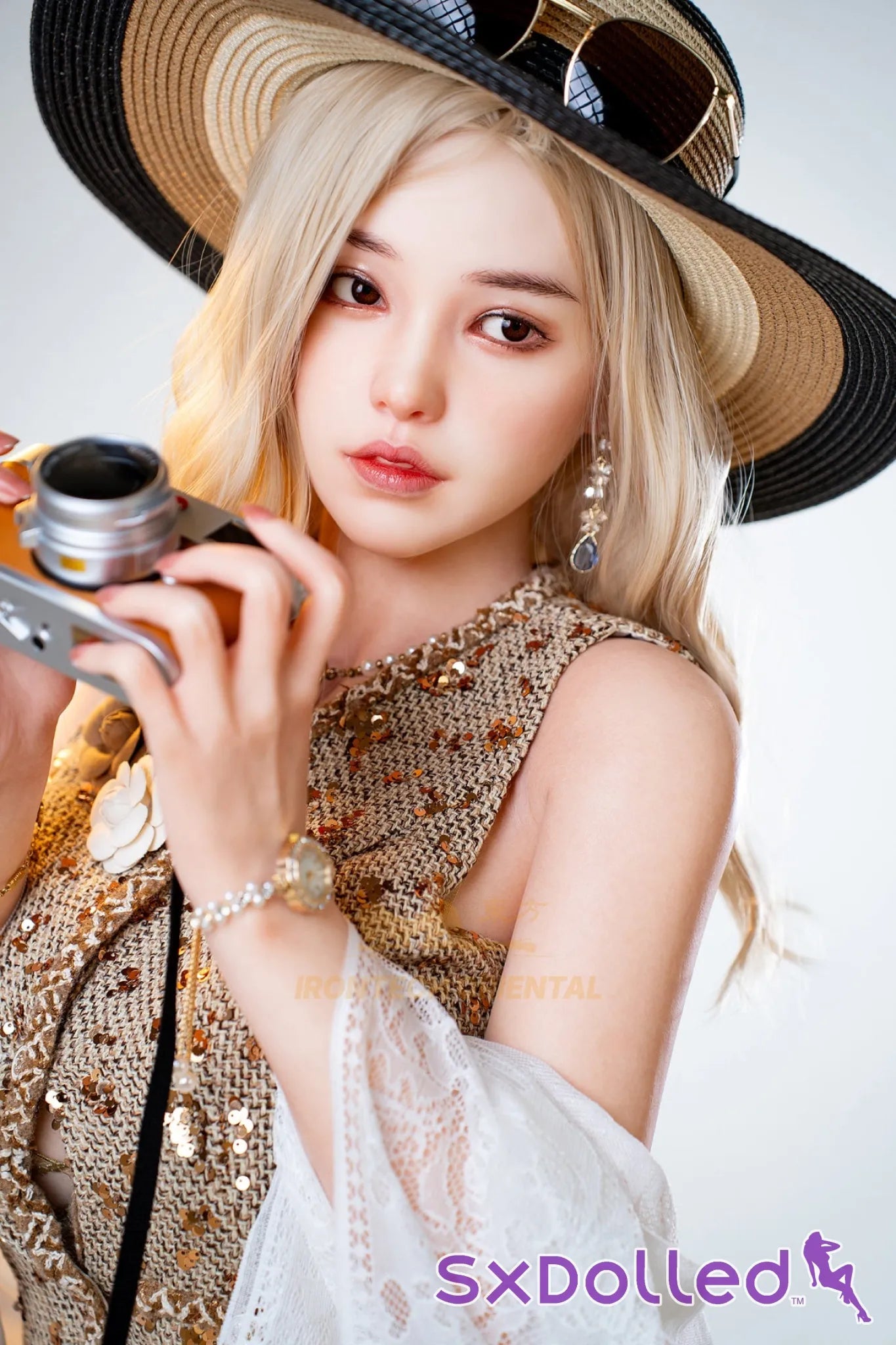 Eileen F (E-Cup) (158cm) | Socialite Oriental Sex Doll | Irontech Doll | Oriental Series - E-Cup / 158cm / Blonde - Sex