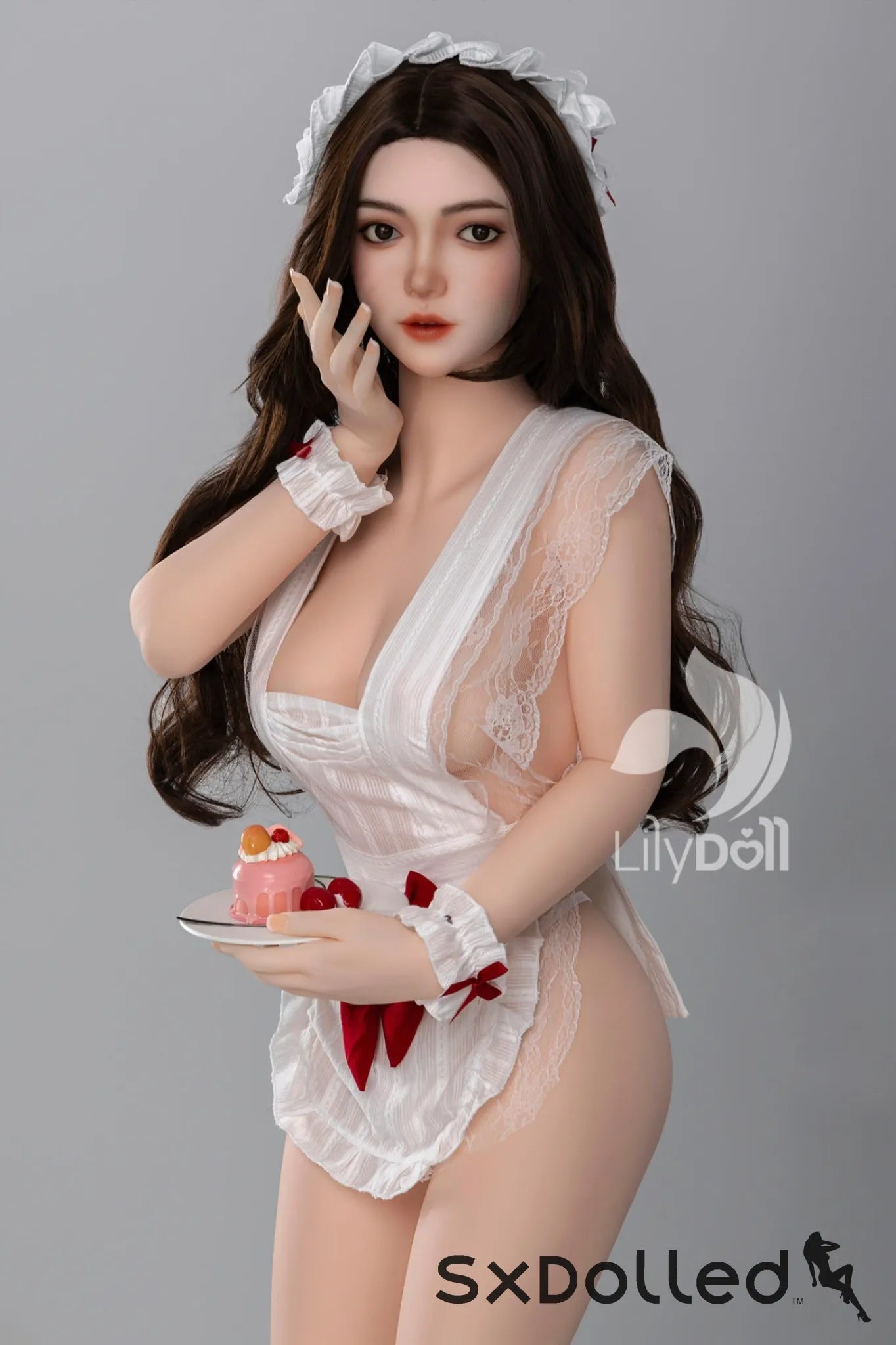 Elara C (D-Cup) (158cm) | European Slutty Maid Sex Doll | Lily Doll D-Cup / 158cm / Brunette Sex Doll