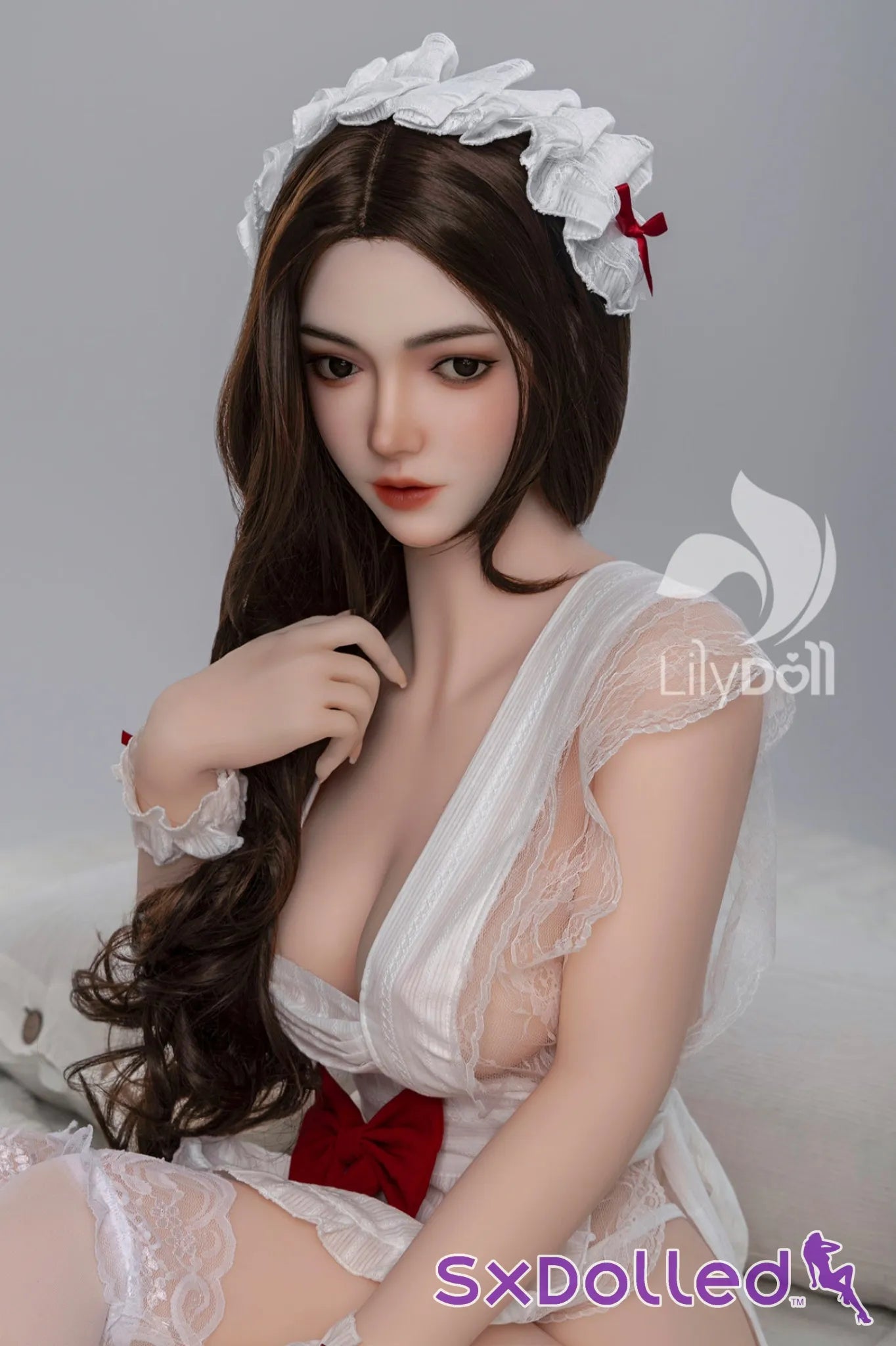 Elara C (D-Cup) (158cm) | European Slutty Maid Sex Doll | Lily Doll D-Cup / 158cm / Brunette Sex Doll