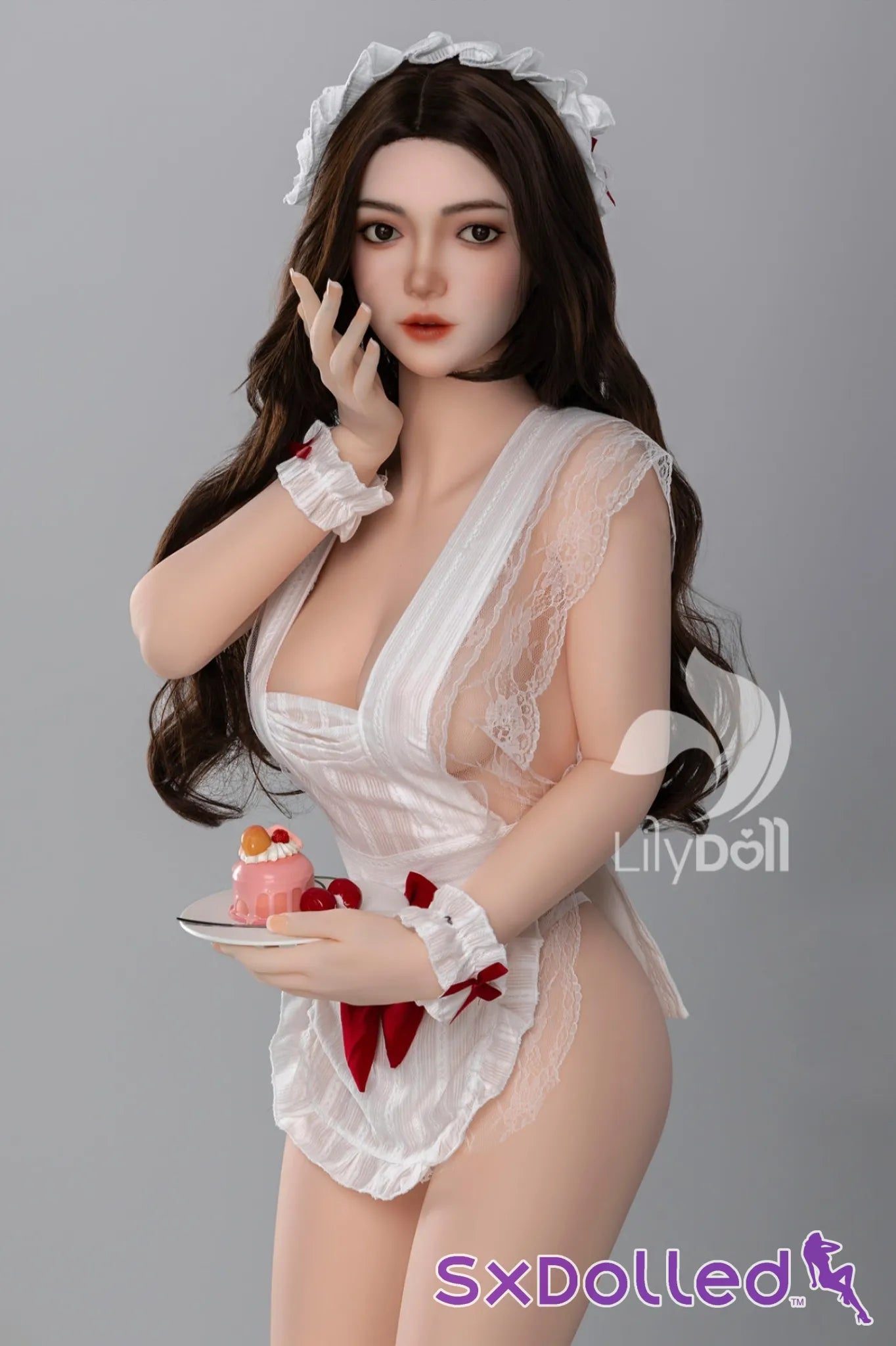 Elara C (D-Cup) (158cm) | European Slutty Maid Sex Doll | Lily Doll D-Cup / 158cm / Brunette Sex Doll