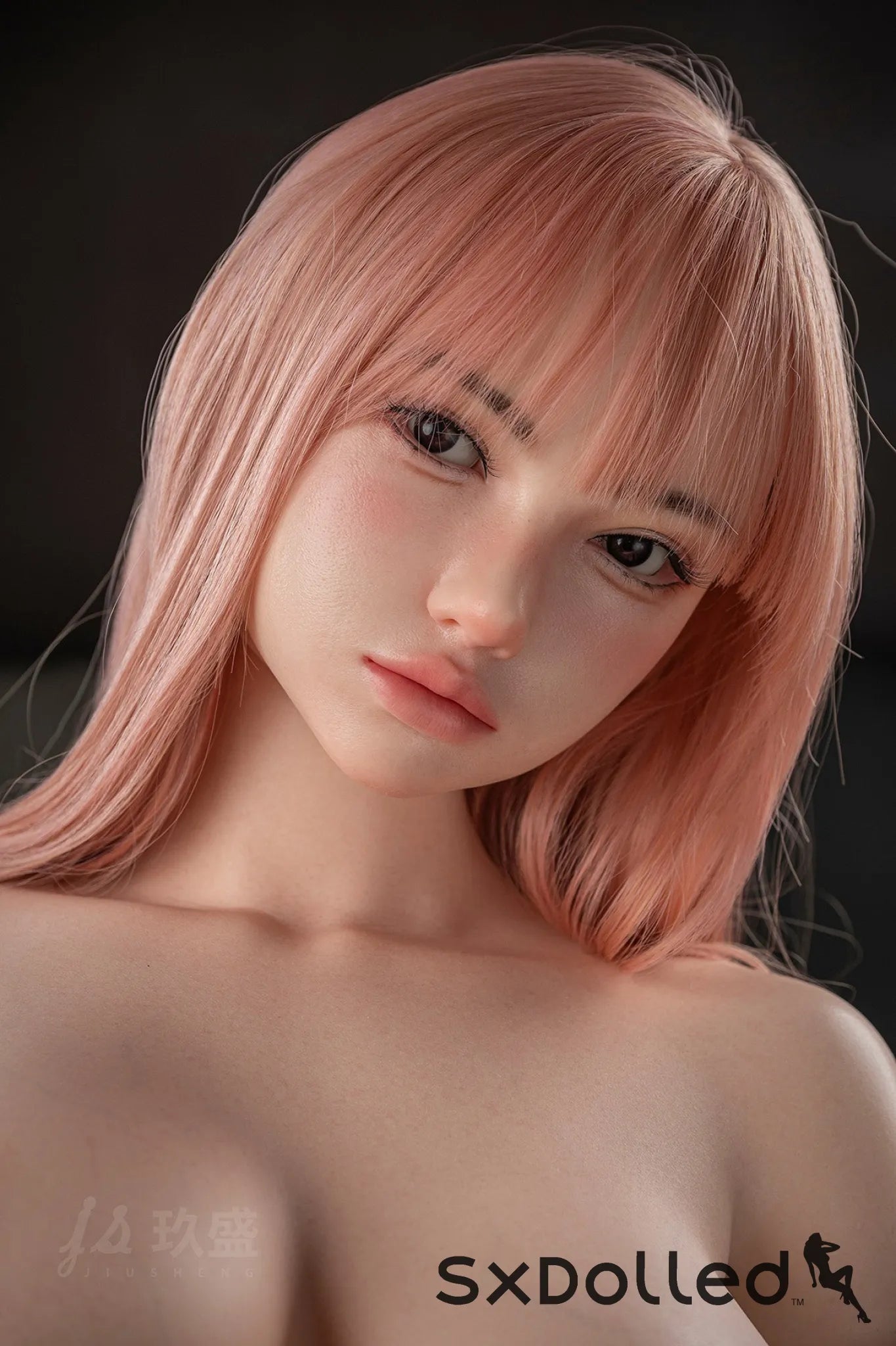 Elara E (H-Cup) (107cm) | Pink Hair Sex Doll Torso | Jiusheng Doll H-Cup / 107cm / Pink Sex Torso