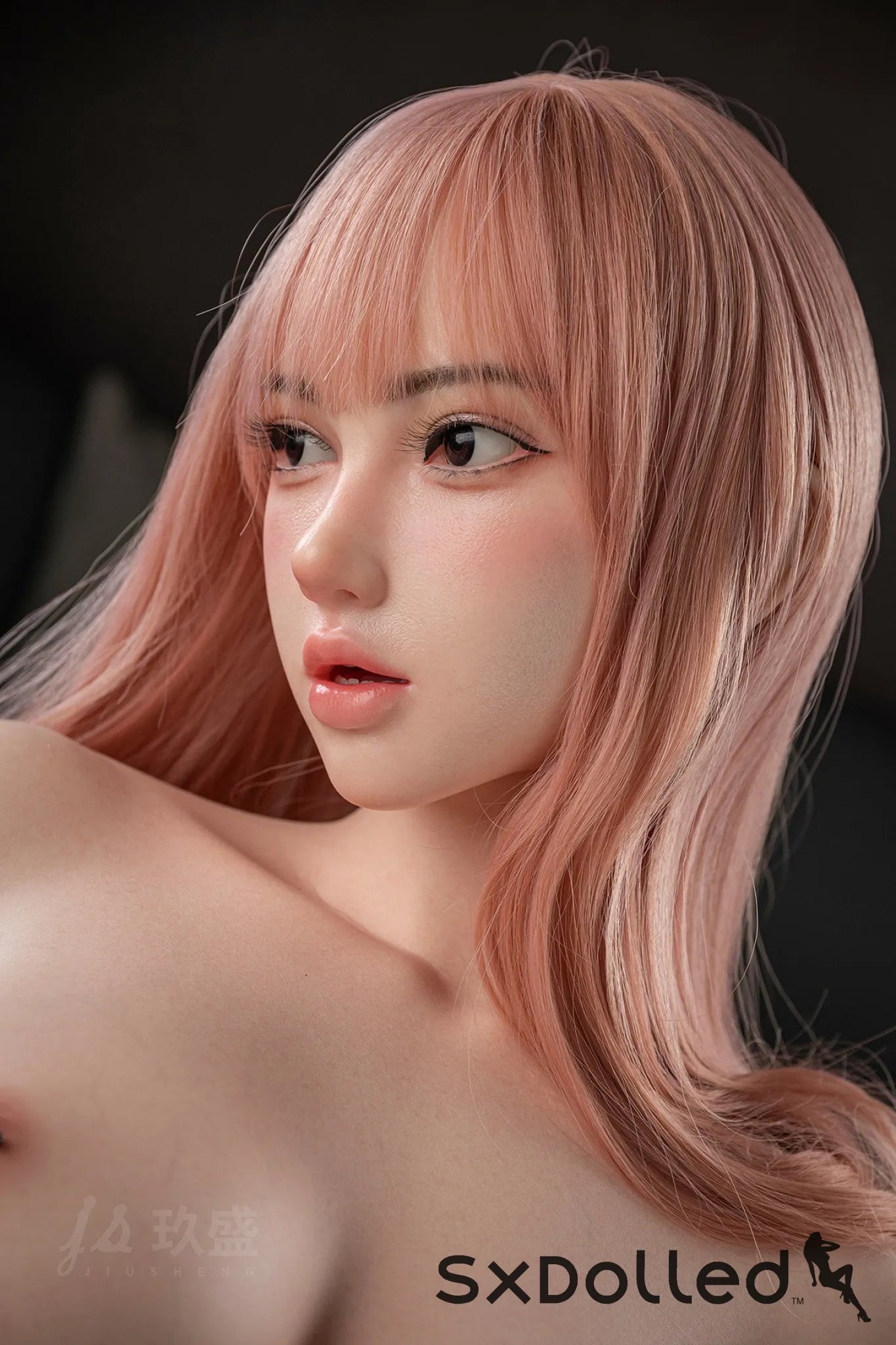 Elara E (H-Cup) (107cm) | Pink Hair Sex Doll Torso | Jiusheng Doll H-Cup / 107cm / Pink Sex Torso