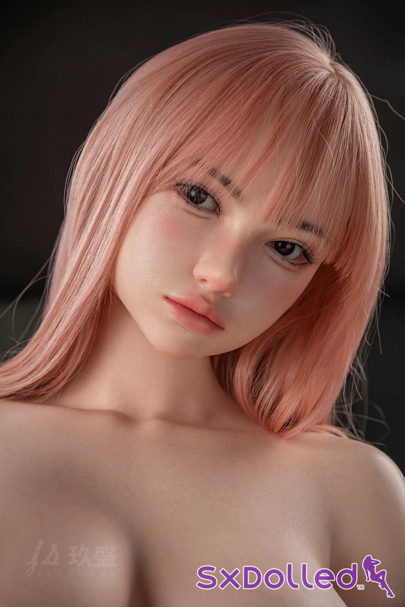 Elara E (H-Cup) (107cm) | Pink Hair Sex Doll Torso | Jiusheng Doll H-Cup / 107cm / Pink Sex Torso