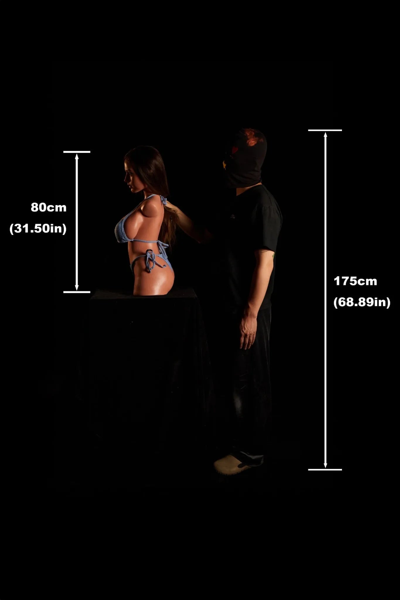 Eliza A (G-Cup) (80cm) | Latina Sex Doll Torso | Climax Doll G-Cup / 80cm / Brunette Sex Torso