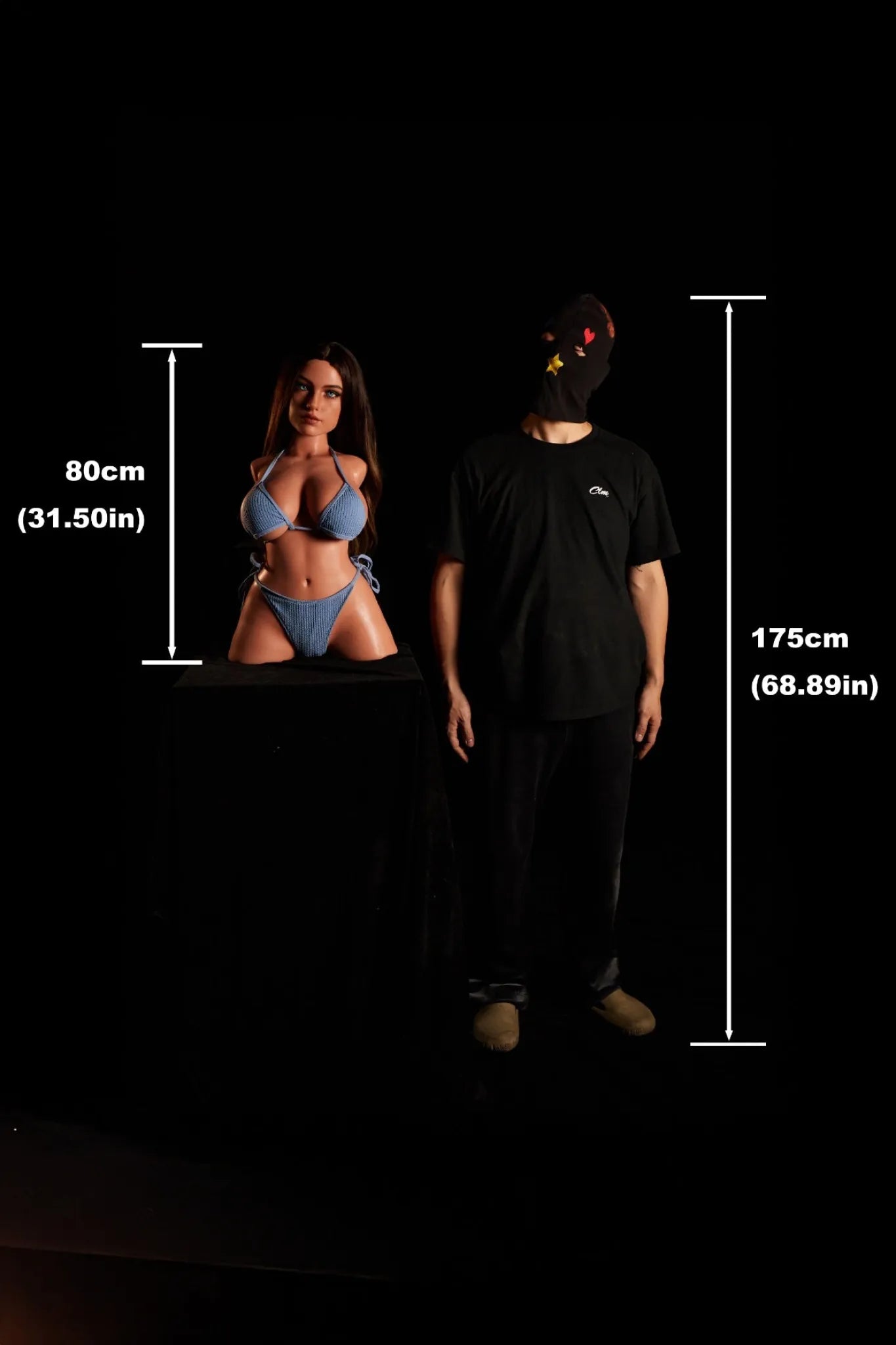 Eliza A (G-Cup) (80cm) | Latina Sex Doll Torso | Climax Doll G-Cup / 80cm / Brunette Sex Torso