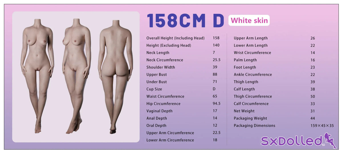 Ella F (D-Cup) (158cm) | White Lace Lingerie Sex Doll | IDODOLL - D-Cup / 158cm / Blonde - Sex Doll