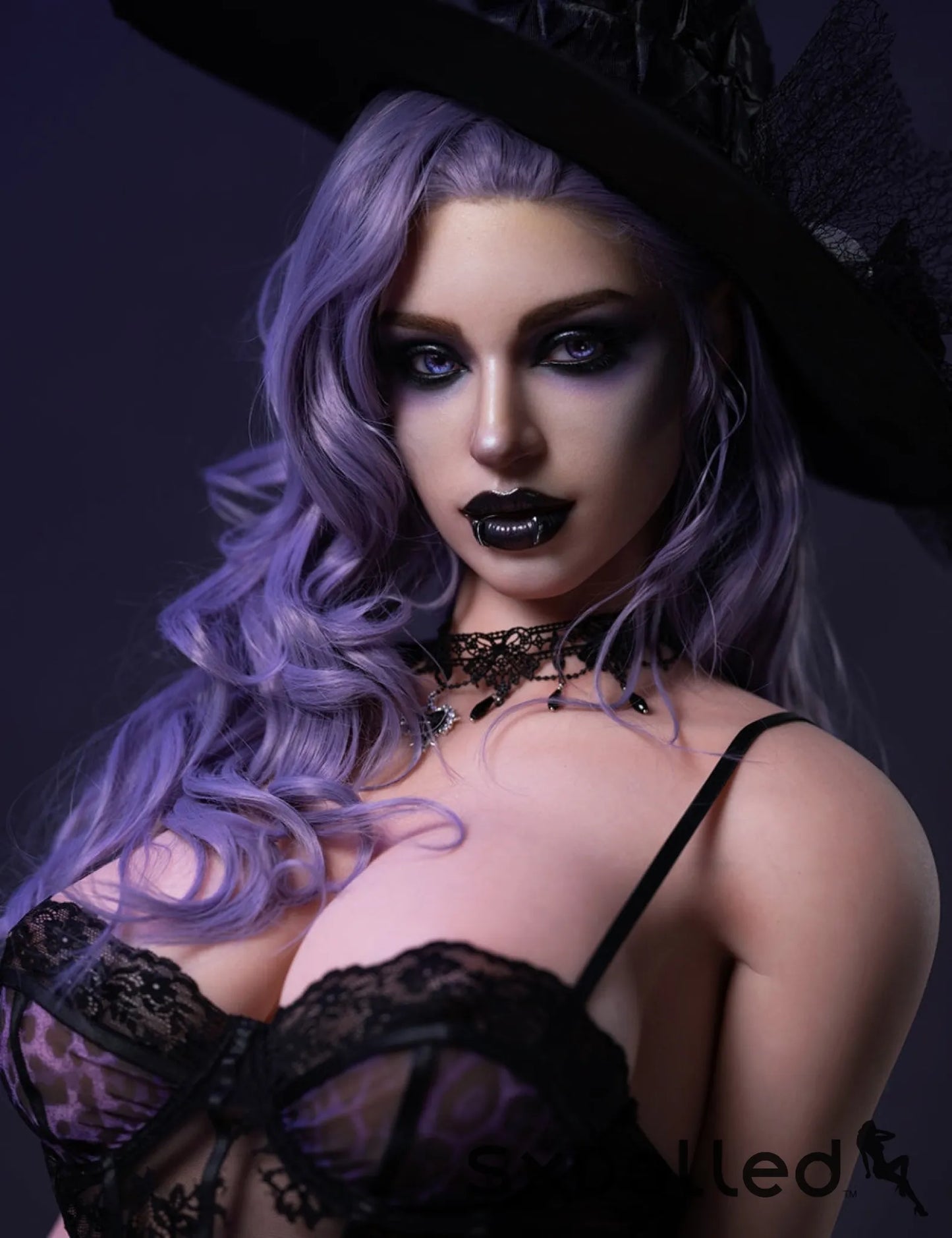 Elodie B (E-Cup) (176cm) | Purple Hair Goth Sex Doll | Top CY Doll E-Cup / 176cm / Purple Sex Doll