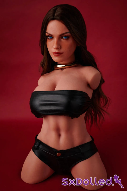 Emma C (F-Cup) (80cm) | Caucasian Sex Doll Torso | Climax Doll - F-Cup / 80cm / Brunette - Sex Torso