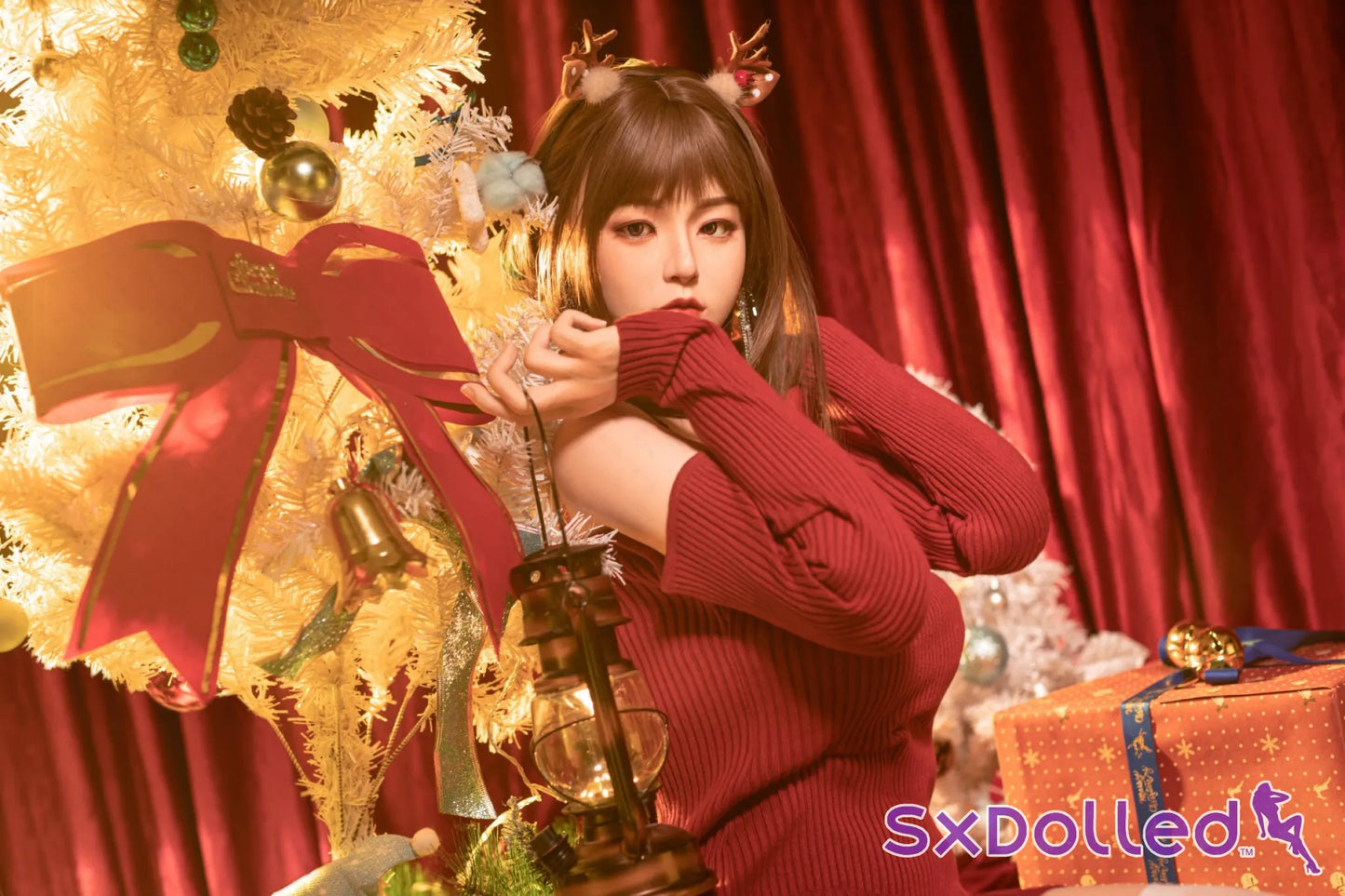 Etsuko (E-Cup) (163cm) | Christmas Themed Japanese Sex Doll | AITIA E-Cup / 163cm / Brunette Sex Doll