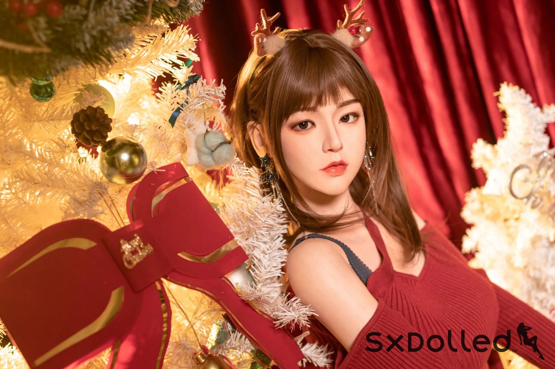 Etsuko (E-Cup) (163cm) | Christmas Themed Japanese Sex Doll | AITIA E-Cup / 163cm / Brunette Sex Doll