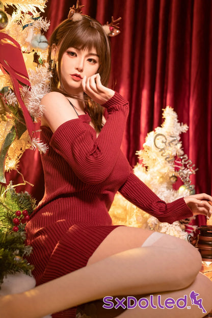 Etsuko (E-Cup) (163cm) | Christmas Themed Japanese Sex Doll | AITIA E-Cup / 163cm / Brunette Sex Doll