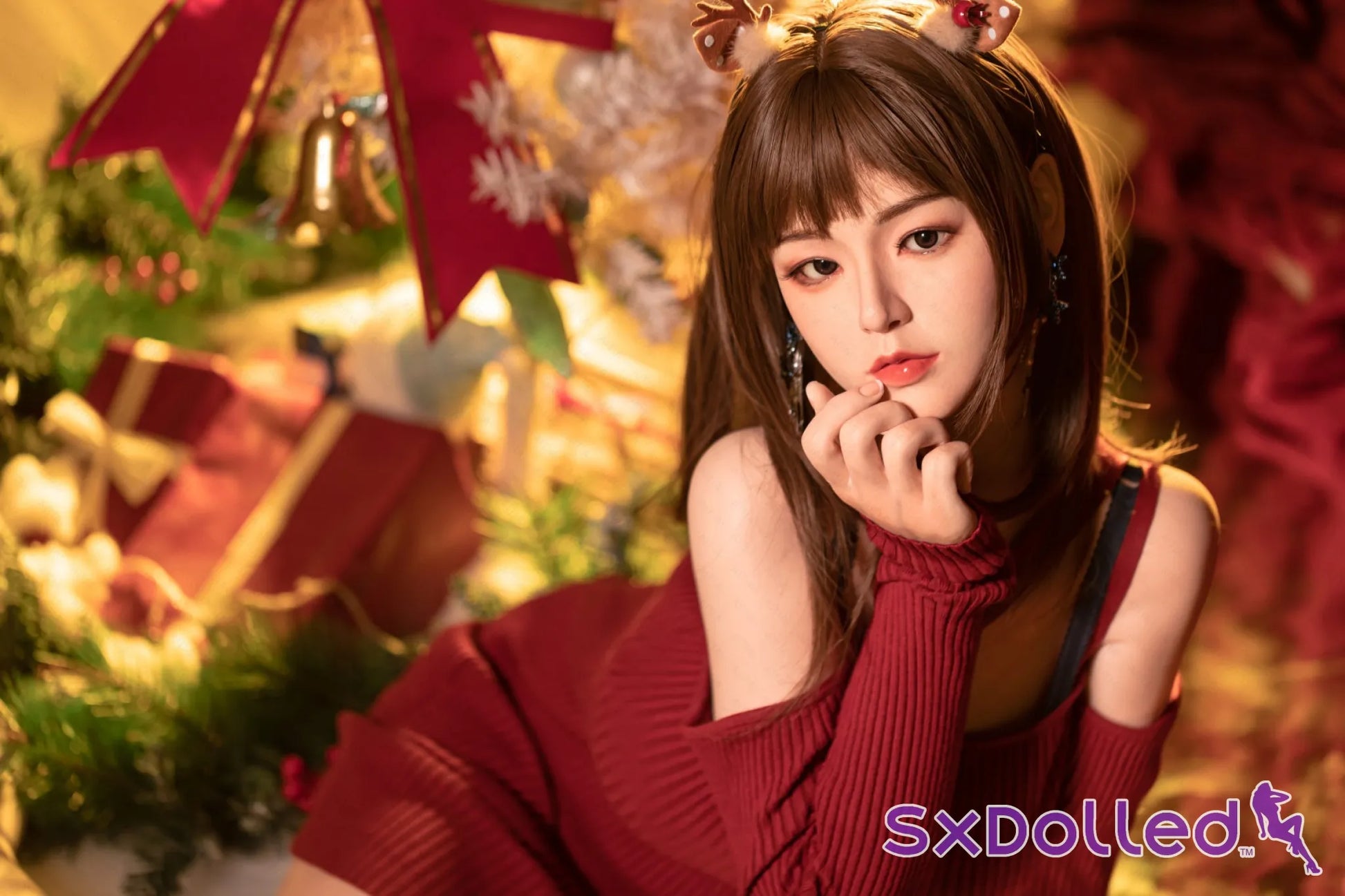 Etsuko (E-Cup) (163cm) | Christmas Themed Japanese Sex Doll | AITIA E-Cup / 163cm / Brunette Sex Doll
