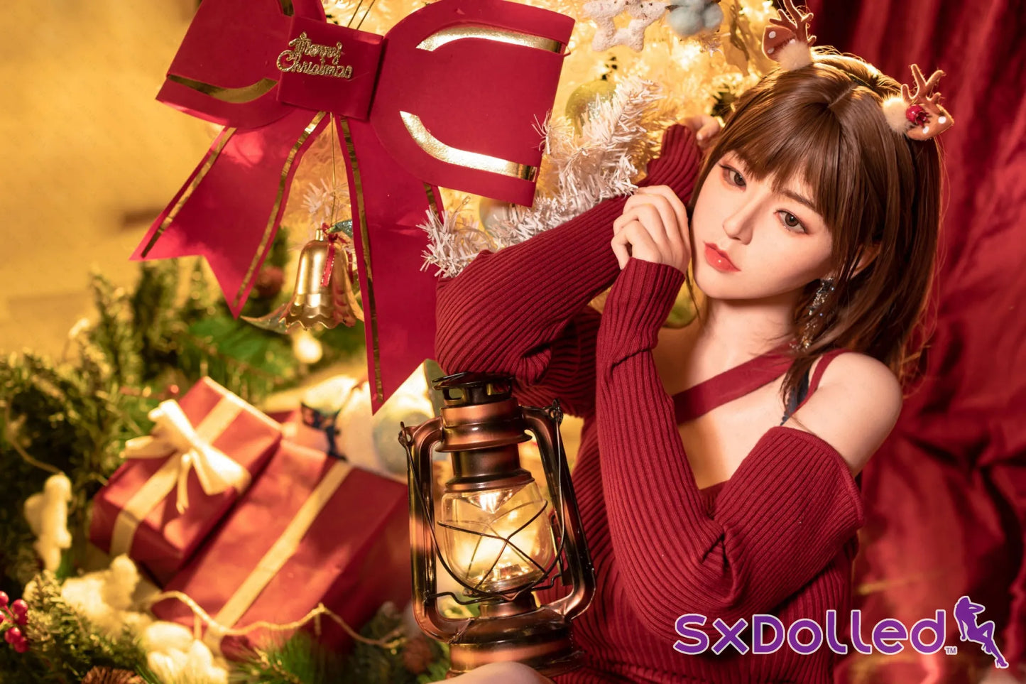 Etsuko (E-Cup) (163cm) | Christmas Themed Japanese Sex Doll | AITIA E-Cup / 163cm / Brunette Sex Doll