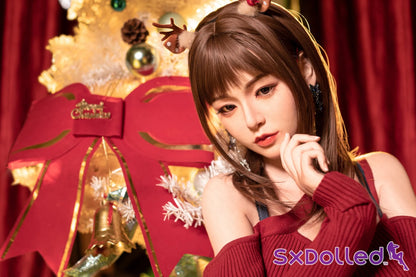Etsuko (E-Cup) (163cm) | Christmas Themed Japanese Sex Doll | AITIA E-Cup / 163cm / Brunette Sex Doll