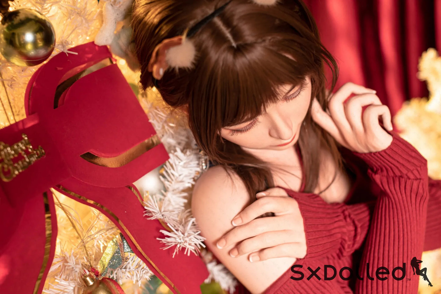 Etsuko (E-Cup) (163cm) | Christmas Themed Japanese Sex Doll | AITIA E-Cup / 163cm / Brunette Sex Doll