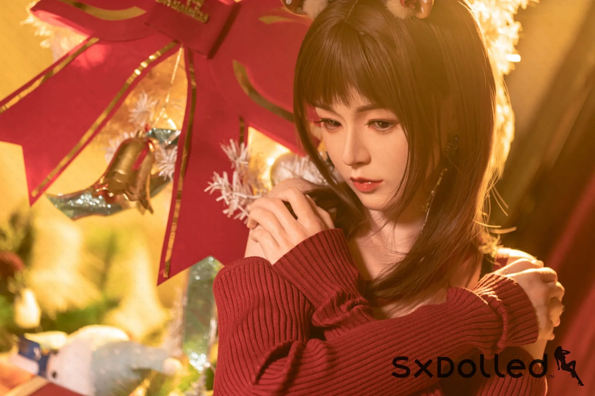 Etsuko (E-Cup) (163cm) | Christmas Themed Japanese Sex Doll | AITIA E-Cup / 163cm / Brunette Sex Doll