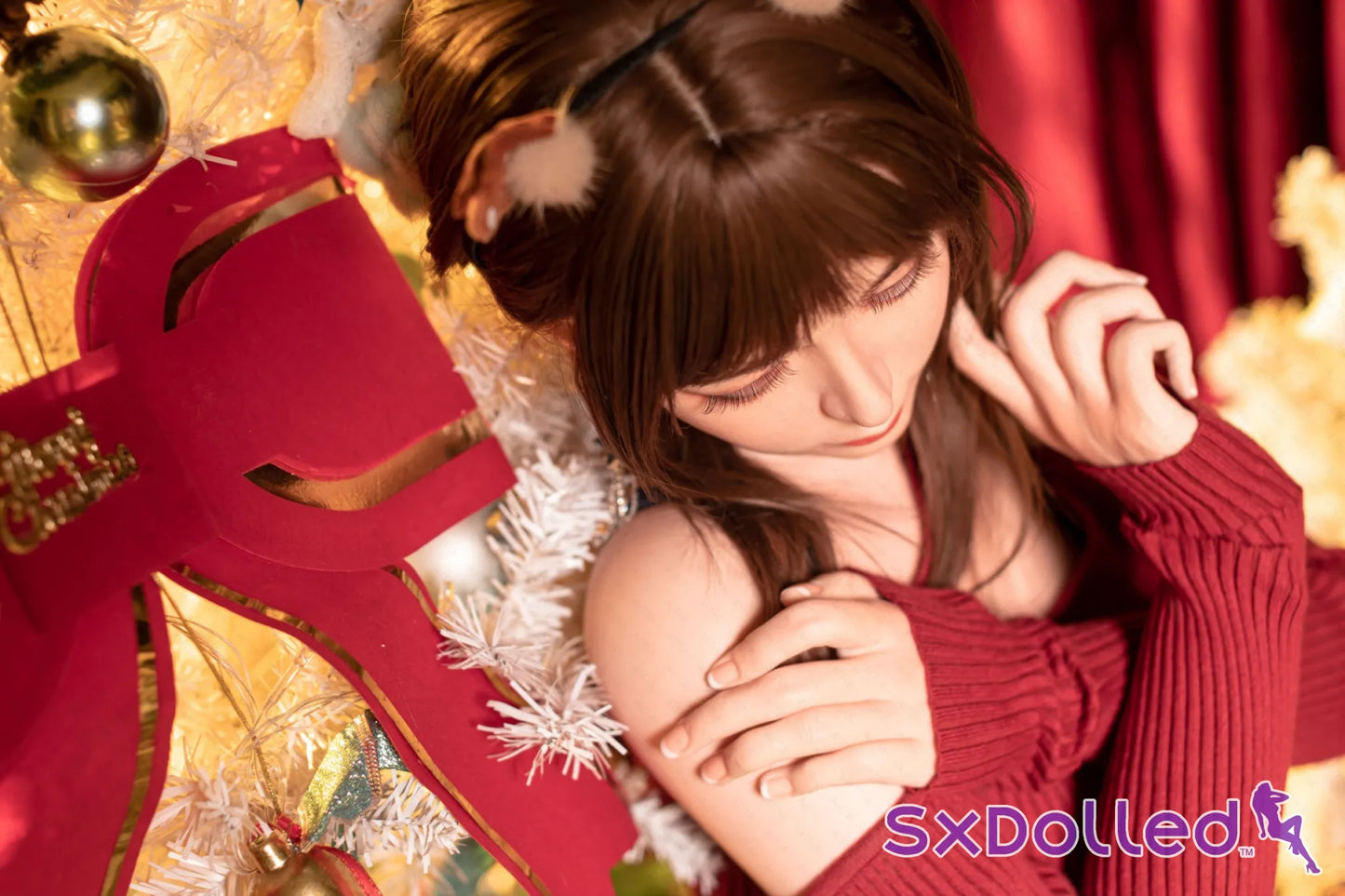 Etsuko (E-Cup) (163cm) | Christmas Themed Japanese Sex Doll | AITIA E-Cup / 163cm / Brunette Sex Doll