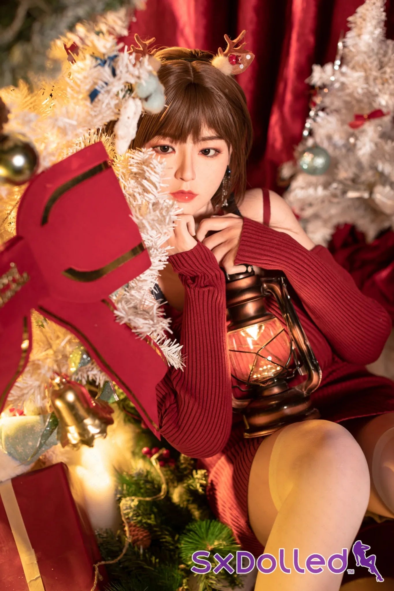 Etsuko (E-Cup) (163cm) | Christmas Themed Japanese Sex Doll | AITIA E-Cup / 163cm / Brunette Sex Doll