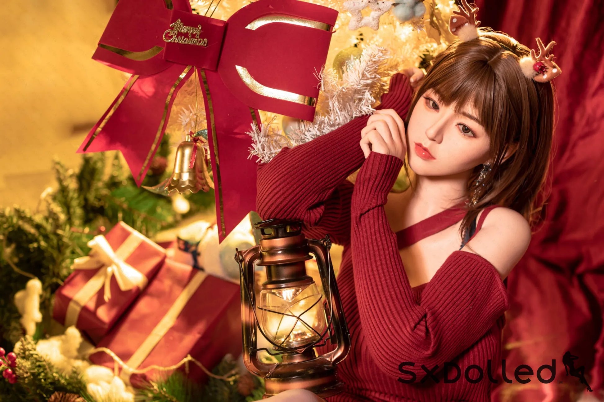 Etsuko (E-Cup) (163cm) | Christmas Themed Japanese Sex Doll | AITIA E-Cup / 163cm / Brunette Sex Doll