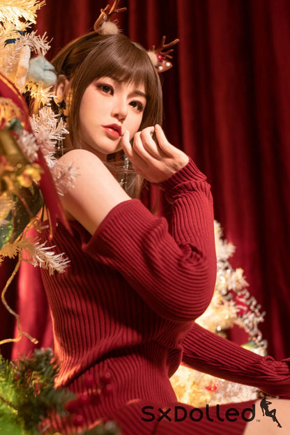 Etsuko (E-Cup) (163cm) | Christmas Themed Japanese Sex Doll | AITIA E-Cup / 163cm / Brunette Sex Doll