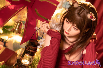 Etsuko (E-Cup) (163cm) | Christmas Themed Japanese Sex Doll | AITIA E-Cup / 163cm / Brunette Sex Doll