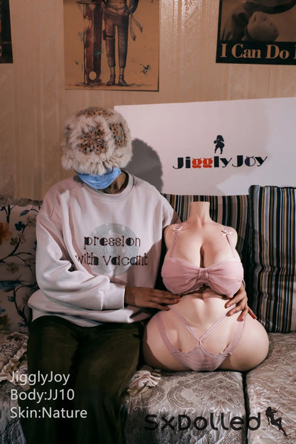 Eva B (D-Cup) (63cm) | Very Wide Hips Sex Doll Torso | JigglyJoy D-Cup / 63cm Sex Torso