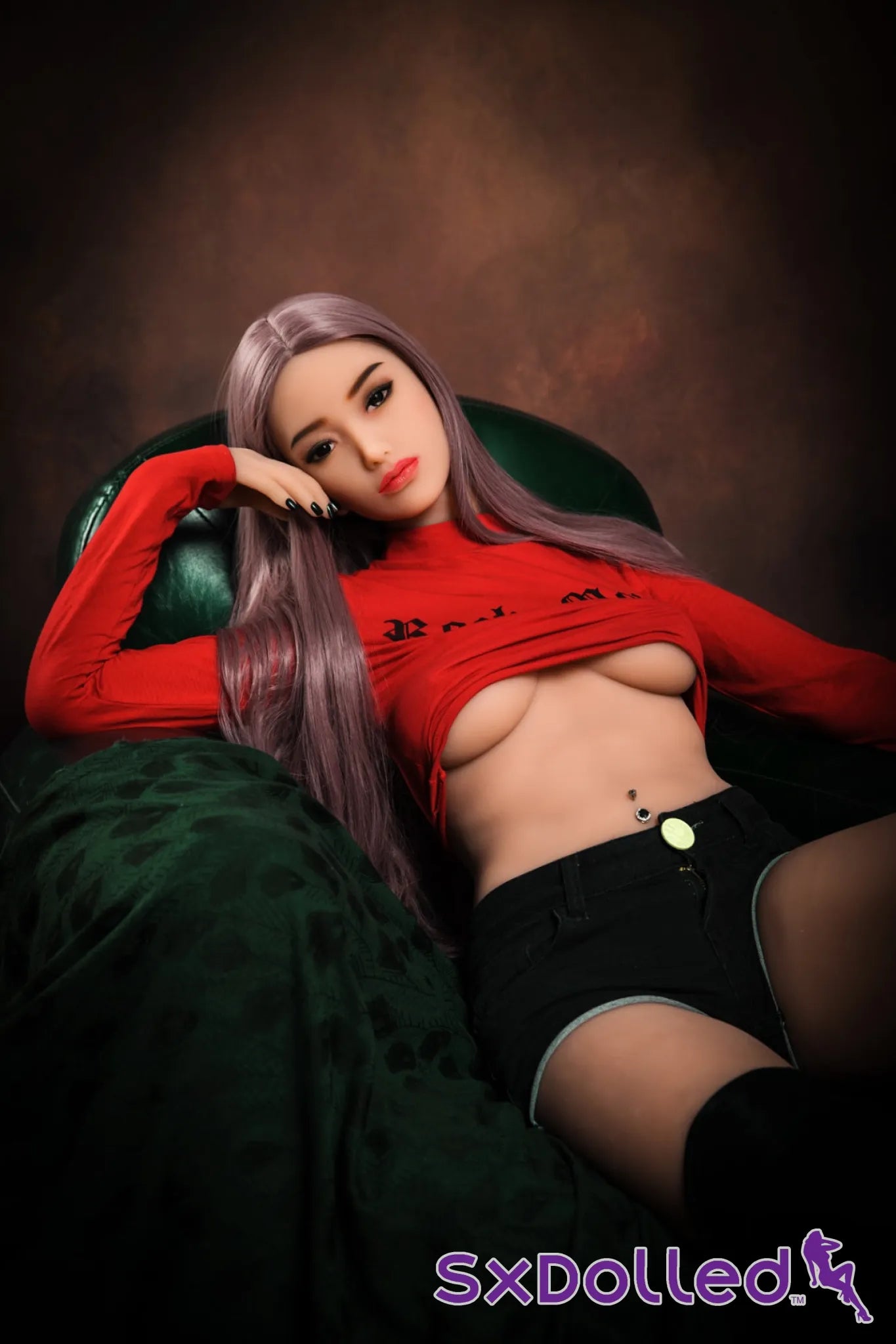 Evelyn B (B-Cup) (158cm) | Purple Haired Eurasian Sex Doll | HR Doll - B-Cup / 158cm / Purple - Sex Doll