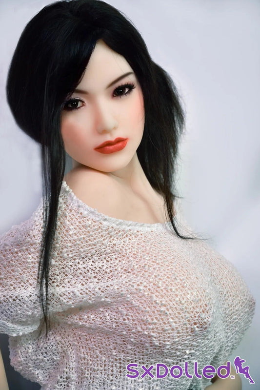 Evelyn B (G-Cup) (150cm) | Busty Mature Caucasian Sex Doll | HR Doll - G-Cup / 150cm / Black - Sex Doll
